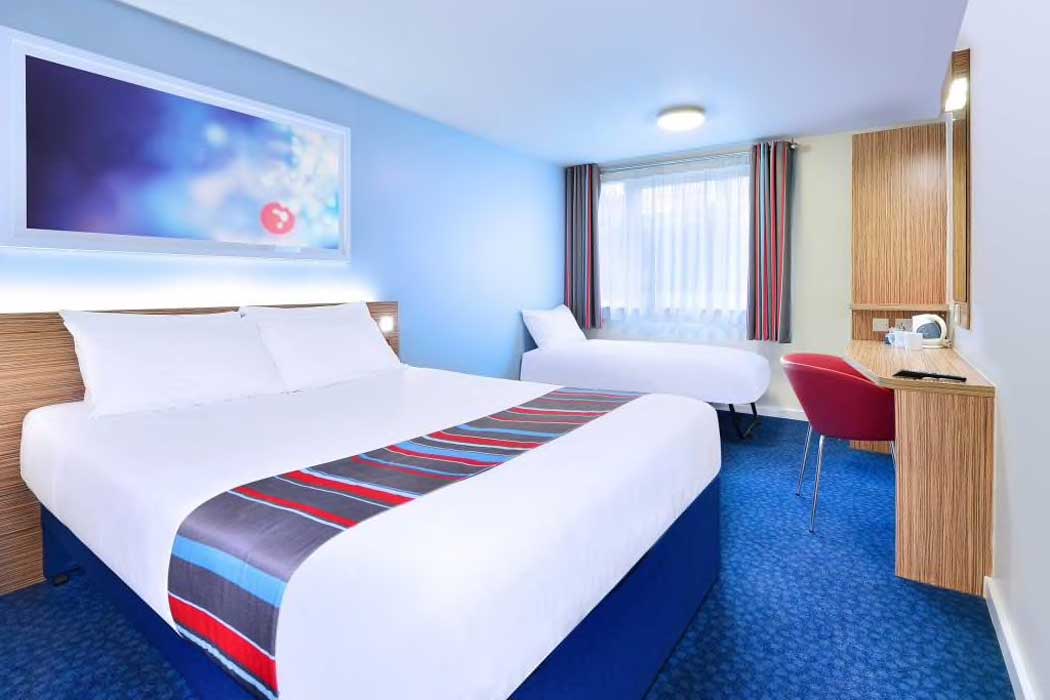 Rooms at the Travelodge Liverpool John Lennon Airport hotel are a step above the average Travelodge (Photo © Travelodge)