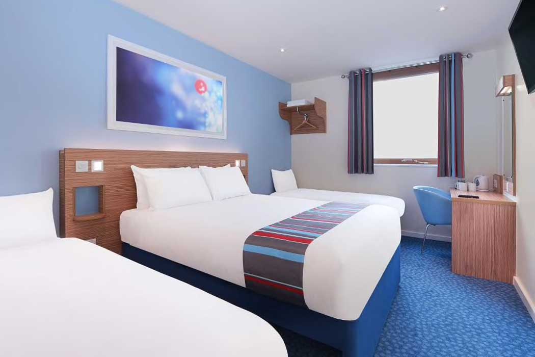 One of the rooms at the Travelodge Liverpool Central The Strand hotel in Liverpool. (Photo © Travelodge)