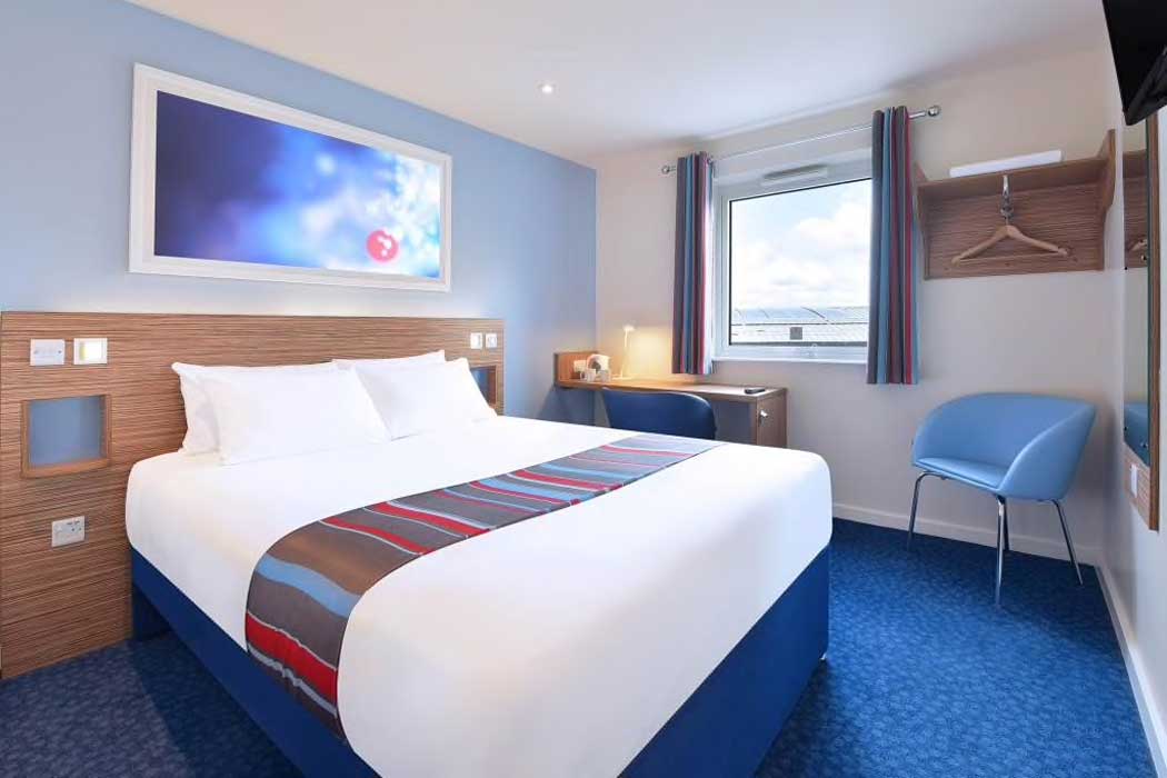 A standard room at the Travelodge Liverpool Central Exchange Street hotel in Liverpool, Merseyside. (Photo © Travelodge)