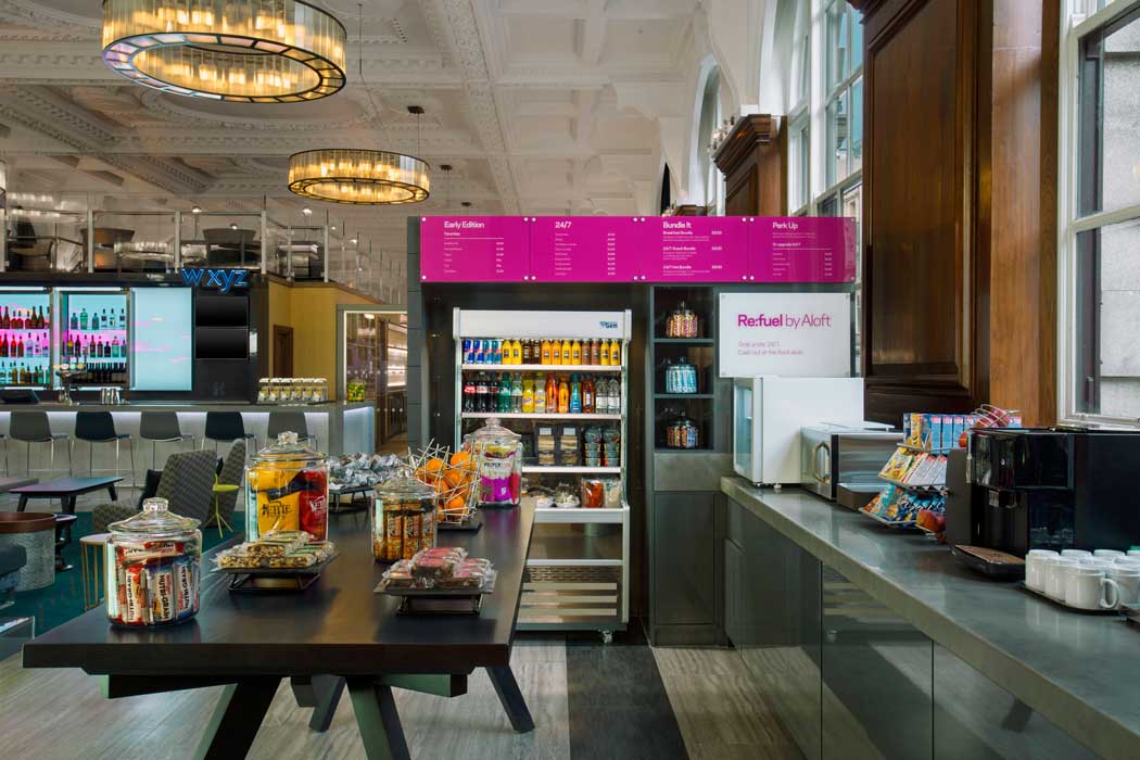 Re:fuel is the hotel’s 24-hour snack bar. (Photo: Marriott)