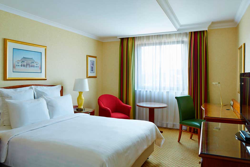 A standard guest room at the Liverpool Marriott Hotel City Centre hotel. (Photo: Marriott)