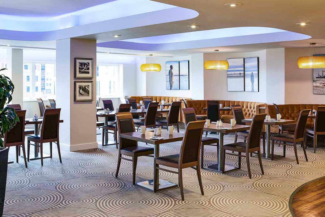 The hotel’s Vista restaurant offers views of the Royal Liver Building and the River Mersey. (Photo: ALL – Accor Live Limitless)
