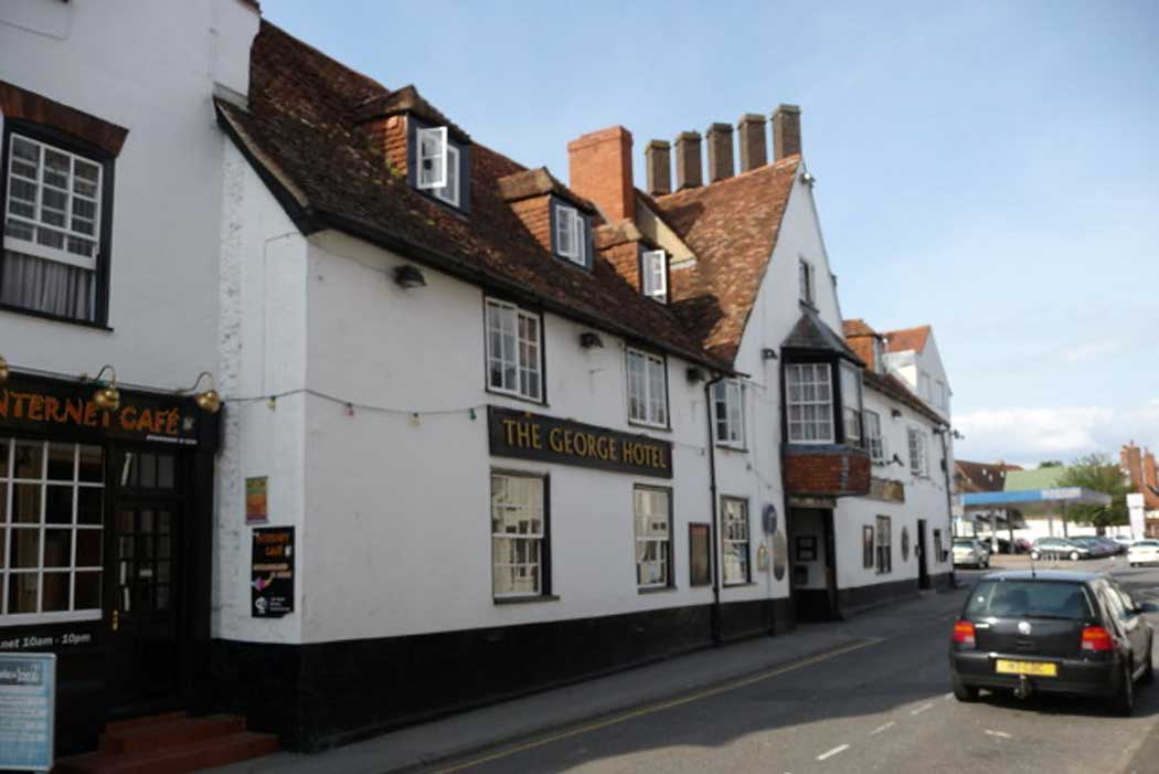 The George Hotel is a 16th-century coaching inn in Amesbury’s town centre with a rich history and loads of character. (Photo: Chris Talbot [CC BY-SA 2.0])