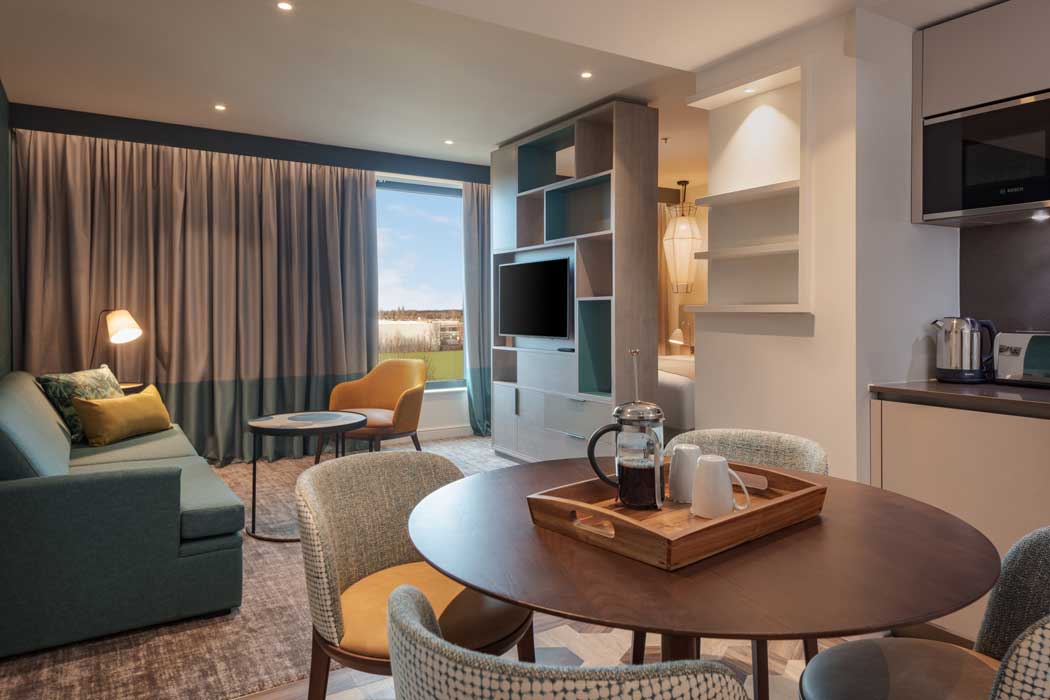 All the apartments, at Staybridge Suites including the smaller studio suites, are spacious with their own living area including a small kitchen. (Photo: IHG)