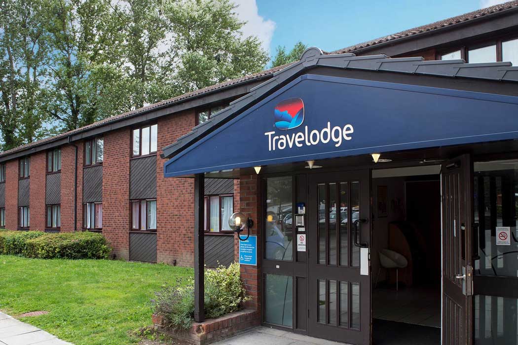 The Amesbury Stonehenge Travelodge is a low-rise brick building in the Countess Services just a short walk north of the centre of Amesbury. (Photo © Travelodge)