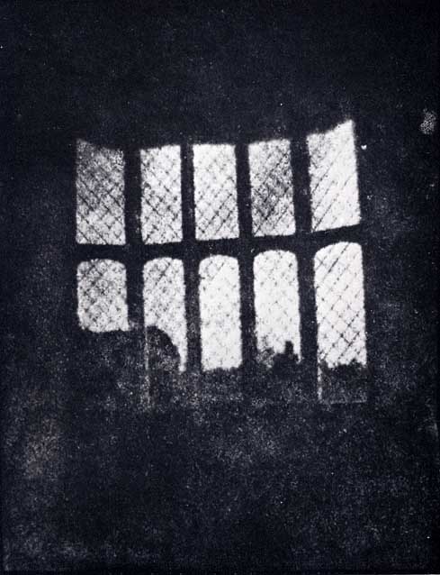 William Henry Fox Talbot took this photo of a latticed window in Lacock Abbey in August 1835. It is believed to be the world’s oldest photographic negative produced by a camera.