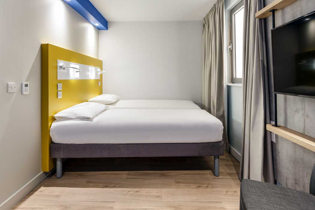 A twin room at the ibis budget Swindon hotel. (Photo: ALL – Accor Live Limitless)