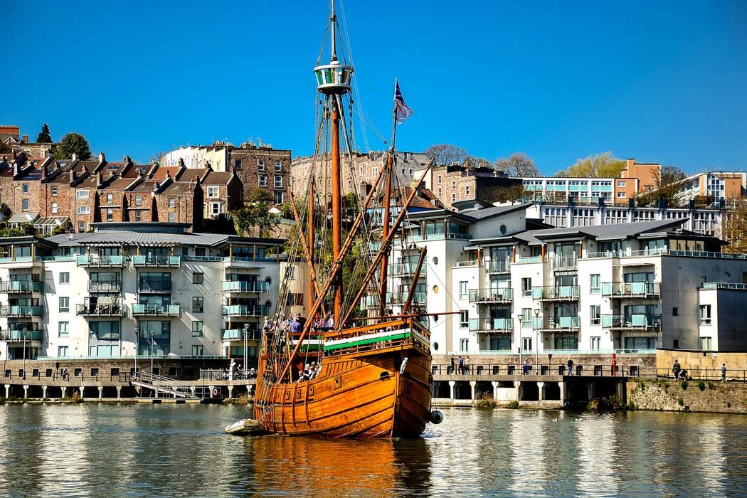 The Matthew of Bristol is a full-size replica of the caravel that John Cabot sailed in 1497 when he discovered Newfoundland. It is free to visit the ship and cruises operate on Bristol Harbour and the Avon River Gorge. (Photo: David Harper from Pixabay)