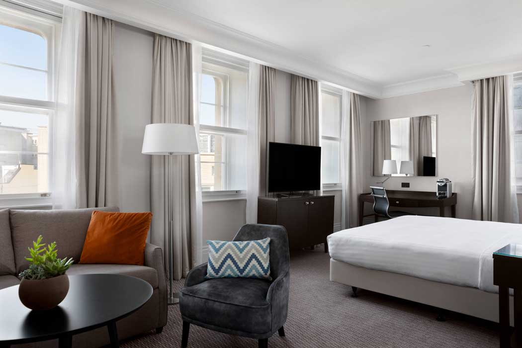 The hotel’s Royal Junior Suite. (Photo: Marriott)