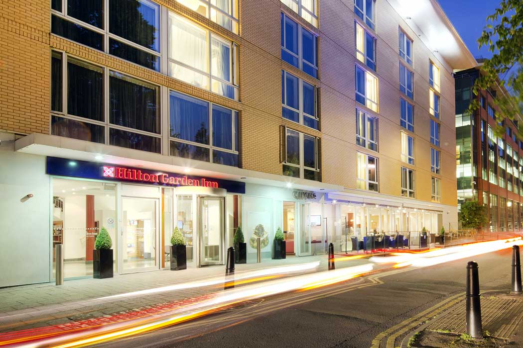 The Hilton Garden Inn Bristol City Centre hotel is a modern hotel in the Redcliffe neighbourhood, which is just a short walk from Temple Meads railway station. (Photo © 2020 Hilton)
