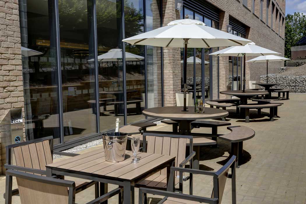 The outdoor terrace is a lovely spot for a drink on a sunny day. (Photo: IHG)