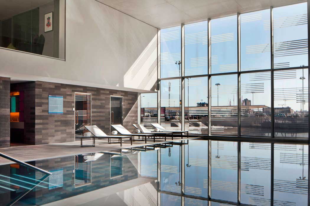 The hotel has a heated indoor swimming pool. (Photo: Marriott)