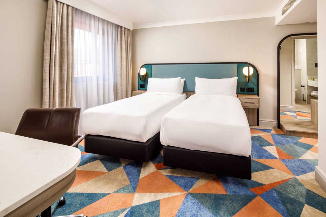A twin superior room. (Photo: Marriott)