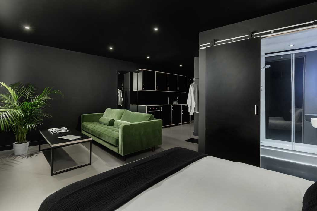 Rooms at the Kip Hotel vary a lot. While the tiny Kip ForOne room is a strong contender for the title of London’s smallest hotel room, the Kip Penthouse (above) is a spacious option much larger than the average London hotel room. (Photo: Kip Hotel)
