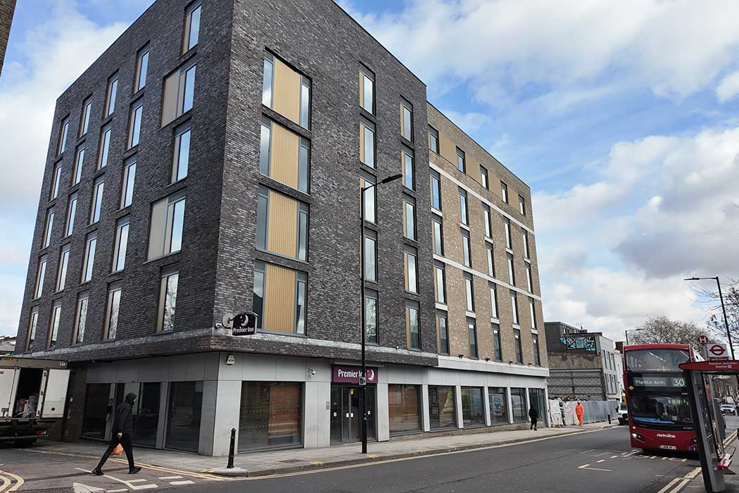 The Premier Inn London Hackney hotel is a reasonably priced place to stay in the vibrant Dalston neighbourhood in East London. (Photo © 2024 Rover Media Pty Ltd)