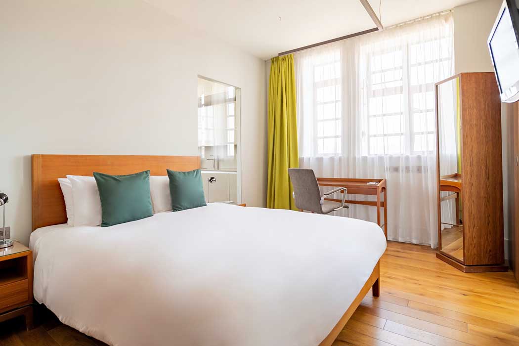 A guest room at the Town Hall Hotel. (Photo: Design Hotels™)
