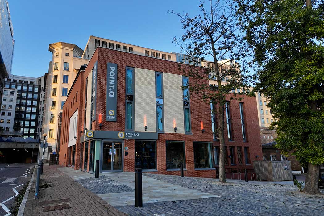 Point A Canary Wharf is a modern budget hotel in London’s Docklands. (Photo © 2025 Rover Media)