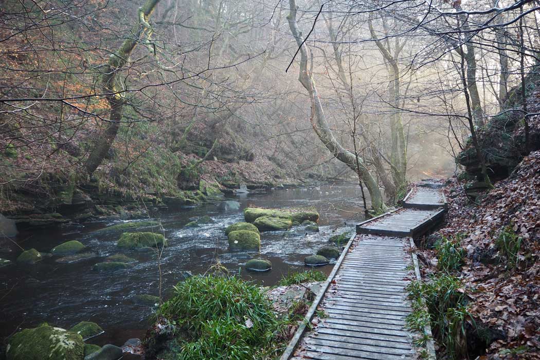 Hardcastle Crags is home to 24km (15 miles) of footpaths.