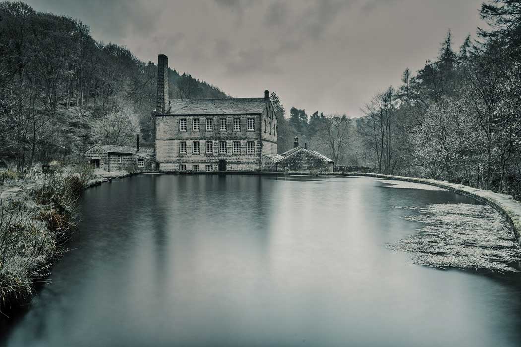 The 19th-century Gibsons Mill was one of the first water-powered mills built at the beginning of the Industrial Revolution.