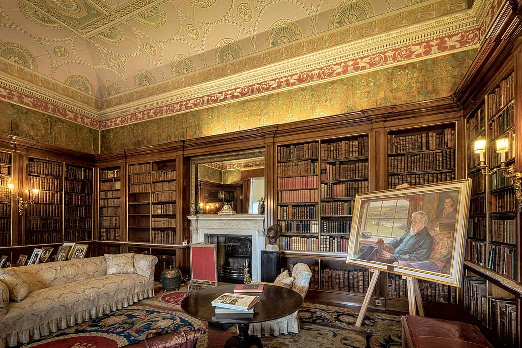 The Spanish Library features two doors disguised as bookshelves. (Photo: Michael D Beckwith)