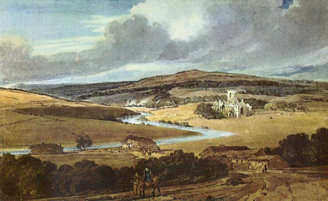 Kirkstall Abbey (1801) by Thomas Girtin