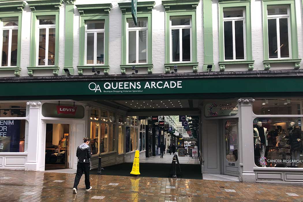 Queens Arcade in Leeds. (Photo © 2024 Rover Media)