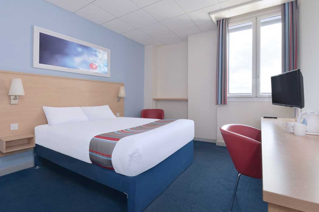 A double room at the Travelodge Leeds Colton hotel. (Photo © Travelodge)