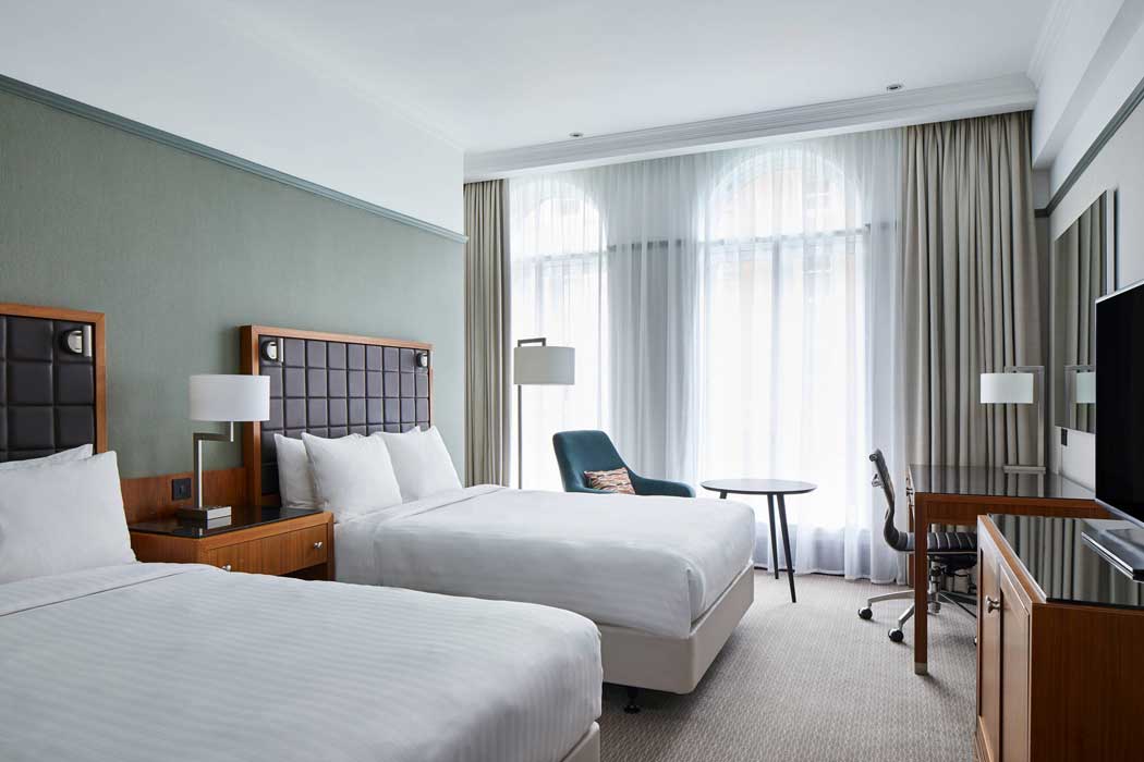 Inside one of the hotel's spacious Double Double guest rooms. (Photo: Marriott)