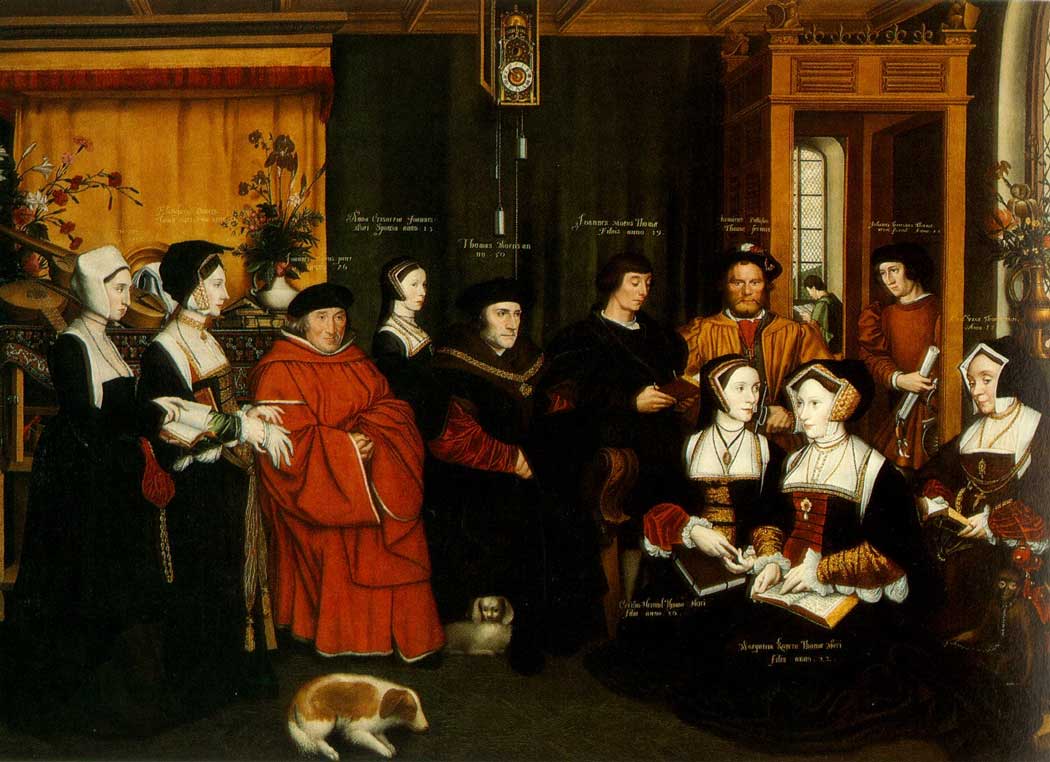 Sir Thomas More and his Family by Rowland Lockey after Hans Holbein the Younger (1592)
