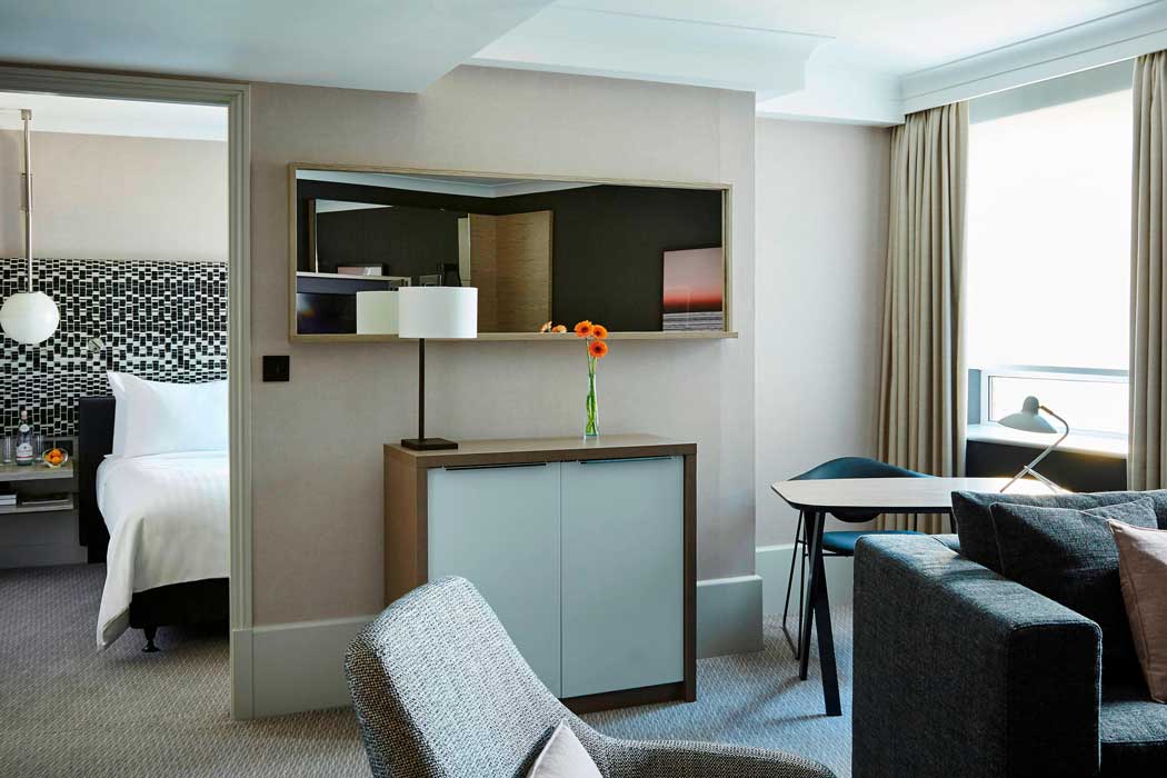Executive suites are larger with separate sleeping and living areas. (Photo: Marriott)