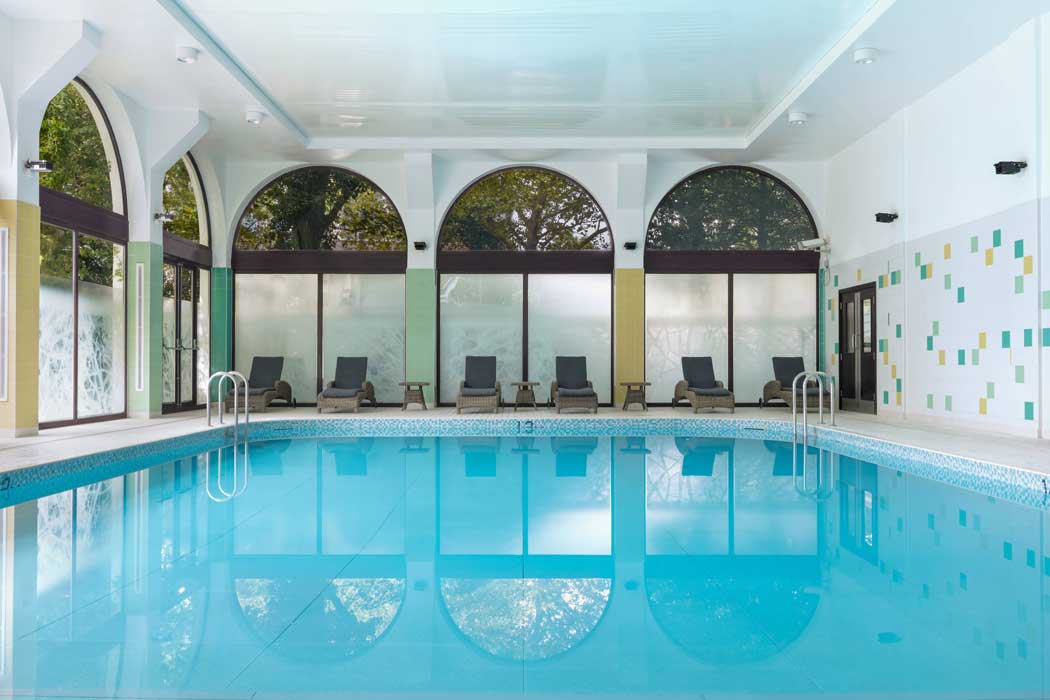 The hotel features a heated indoor swimming pool. (Photo: Marriott)