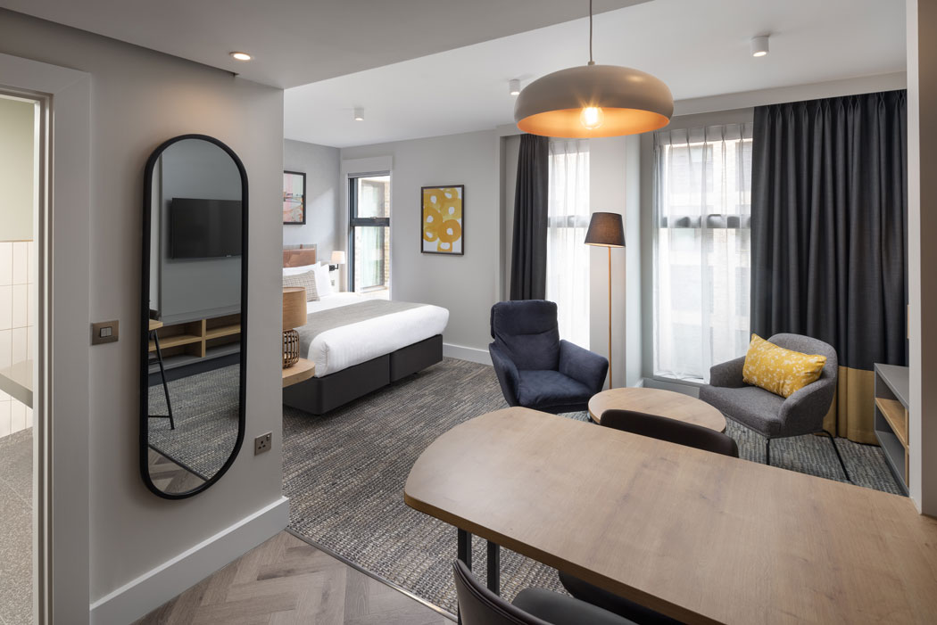 One of the suites at Staybridge Suites London – Vauxhall. (Photo: IHG Hotels & Resorts)
