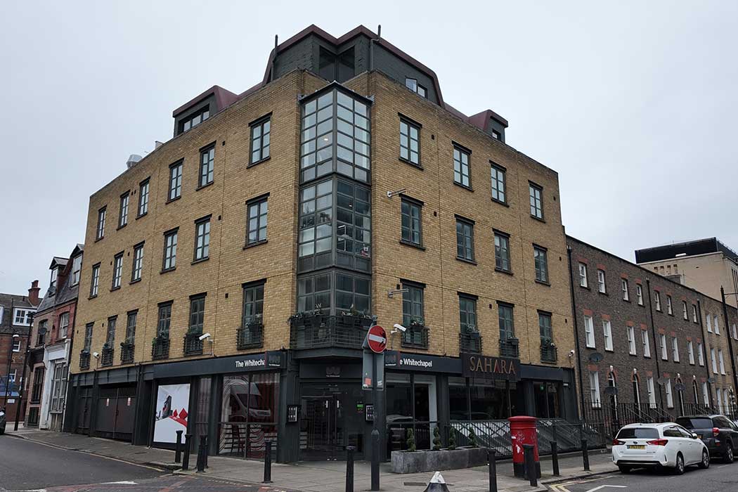 The Whitechapel is a small hotel in London’s East End. It’s only a six-minute walk to Whitechapel station with easy access to central London via the Elizabeth line. (Photo © 2024 Rover Media Pty Ltd)