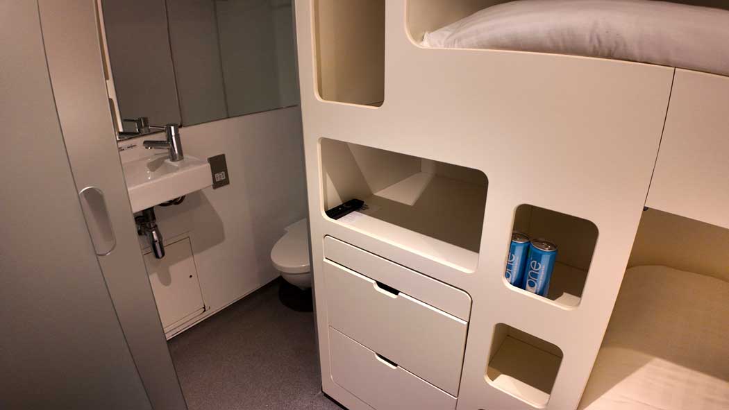 All rooms have en suite bathrooms and more storage space than you would expect for such a small space. (Photo © 2024 Rover Media Pty Ltd)