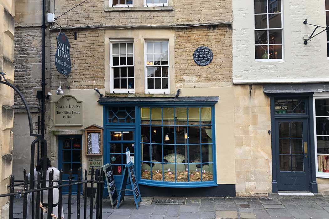 Sally Lunn’s is a tea room with a small museum inside the oldest house in Bath. It is credited as the birthplace of the original Bath bun. (Photo © 2024 Rover Media Pty Ltd)