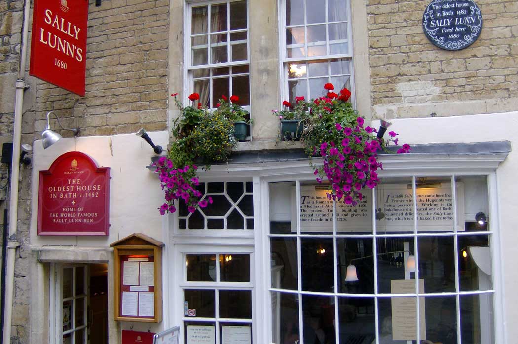Sally Lunn's is a tea room with a small museum inside the oldest house in Bath. It is credited as the birthplace of the original Bath bun.