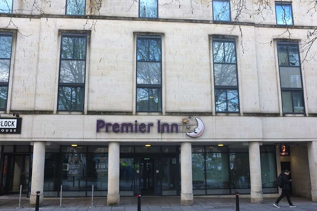 The Premier Inn Bath City Centre hotel is a good value place to stay within easy walking distance to most points of interest in Bath’s city centre. (Photo © 2024 Rover Media)