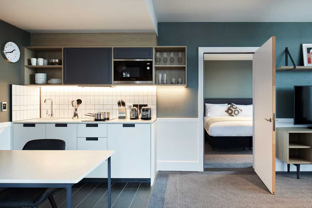 Accommodation is in self-contained apartments with separate living and sleeping areas. (Photo: Hyatt)
