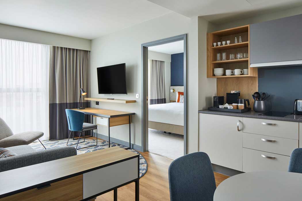 Inside one of the Residence Inn's more spacious one-bedroom suites. (Photo: Marriott)
