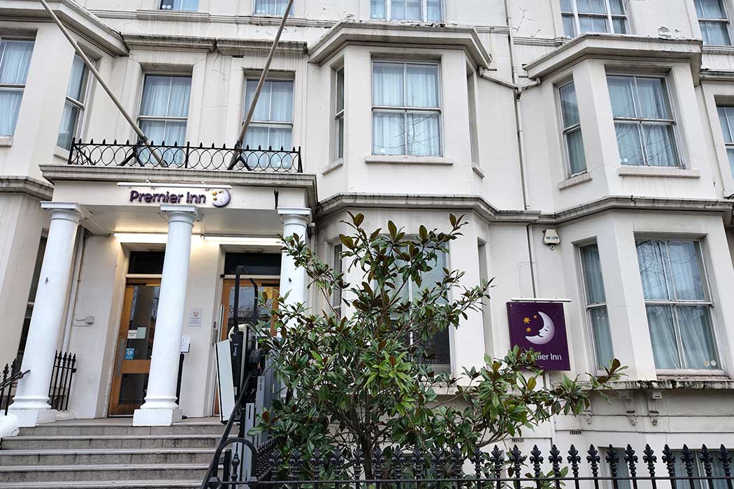 The Premier Inn London Kensington Olympia hotel is a good value accommodation option on busy Cromwell Road with easy access to Earls Court and Kensington. (Photo © 2024 Rover Media)