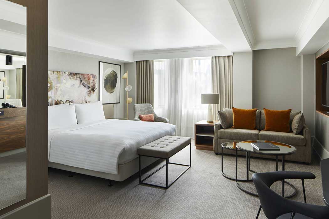 A King Superior guest room. (Photo: Marriott)
