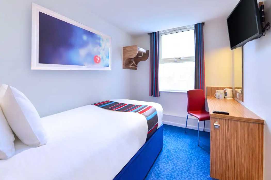 The Travelodge Canterbury Chaucer Central hotel is one of a handful of Travelodge hotels to have single rooms, offering a more affordable option for single travellers. (Photo © Travelodge)