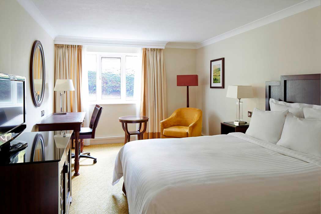 A king deluxe guest room at the Delta Hotels Tudor Country Club hotel near Maidstone. (Photo: Marriott)