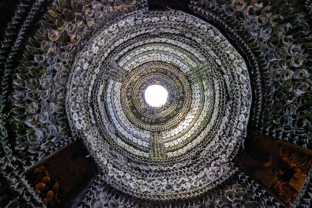 The dome inside Margate’s Shell Grotto 