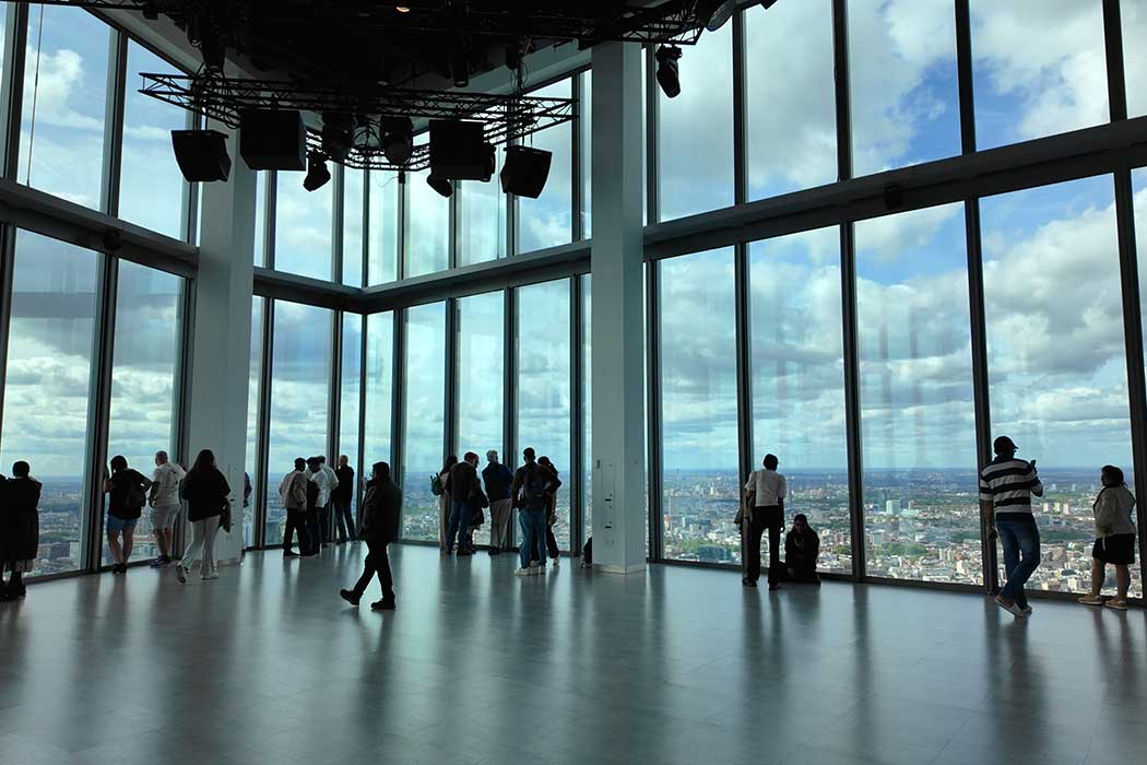 Horizon 22 is the highest free viewing platform in the United Kingdom, offering 300º views across London. (Photo © 2025 Rover Media)