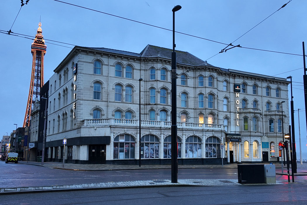 Forshaws Hotel is one of Blackpool’s oldest hotels with a great location on Talbot Square in the town centre. (Photo © 2024 Rover Media)