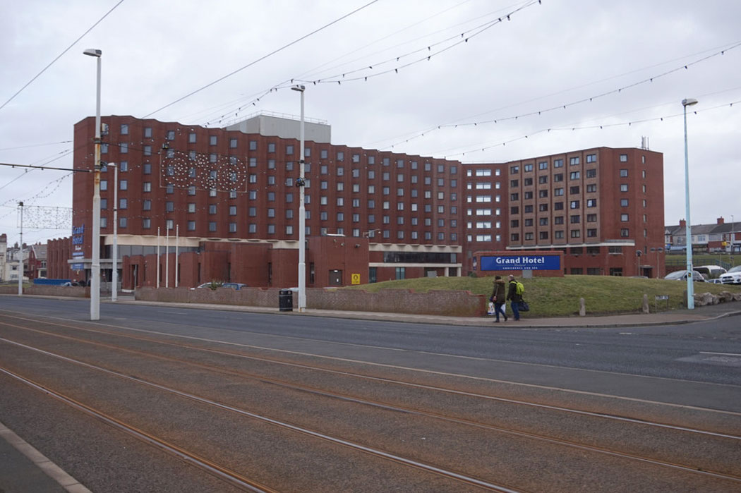 Grand Hotel Blackpool was a Hilton Hotel until as recently as 2018, making it one of Blackpool’s better Britannia hotels. (Photo: Ian S [CC BY-SA 2.0])