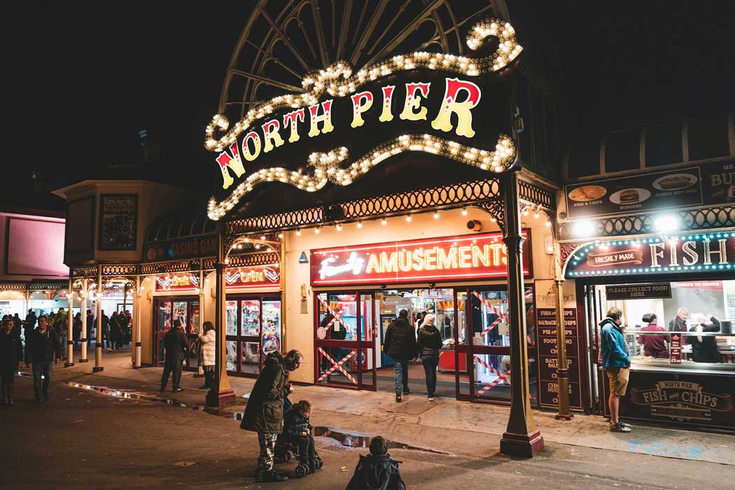 Although, the entrance to North Pier looks pretty tacky, by Blackpool standards it is relatively refined and it is considered the more traditional of Blackpool’s three piers. (Photo by Jonny Gios on Unsplash)