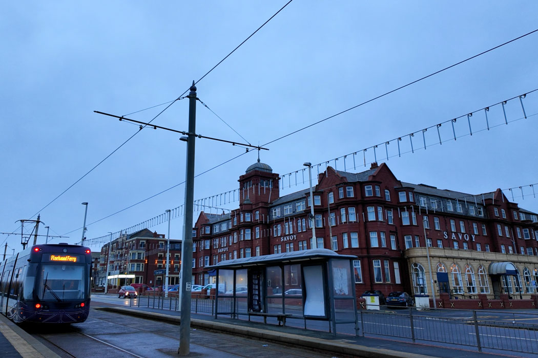 Blackpool’s Savoy Hotel is easily accessible by public transport. (Photo © 2024 Rover Media)