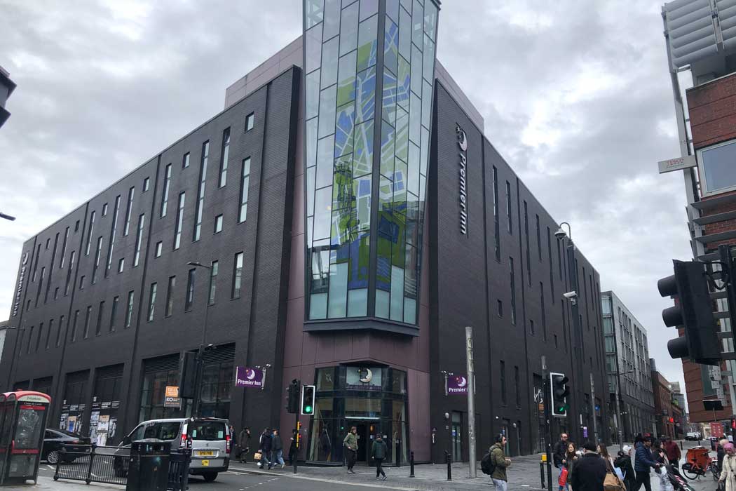 The Premier Inn Liverpool City Centre (Liverpool One) hotel is one of the best-located hotels in Liverpool. (Photo © 2024 Rover Media)